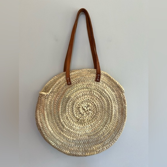 Madewell x Indigo & Lavender NWT Large Lucena Palm Leaf Shopping Bag - Picture 3 of 11